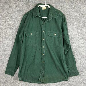 Vintage Five Brother Chamois Long Sleeve Button Down Shirt‎ Mens L TALL